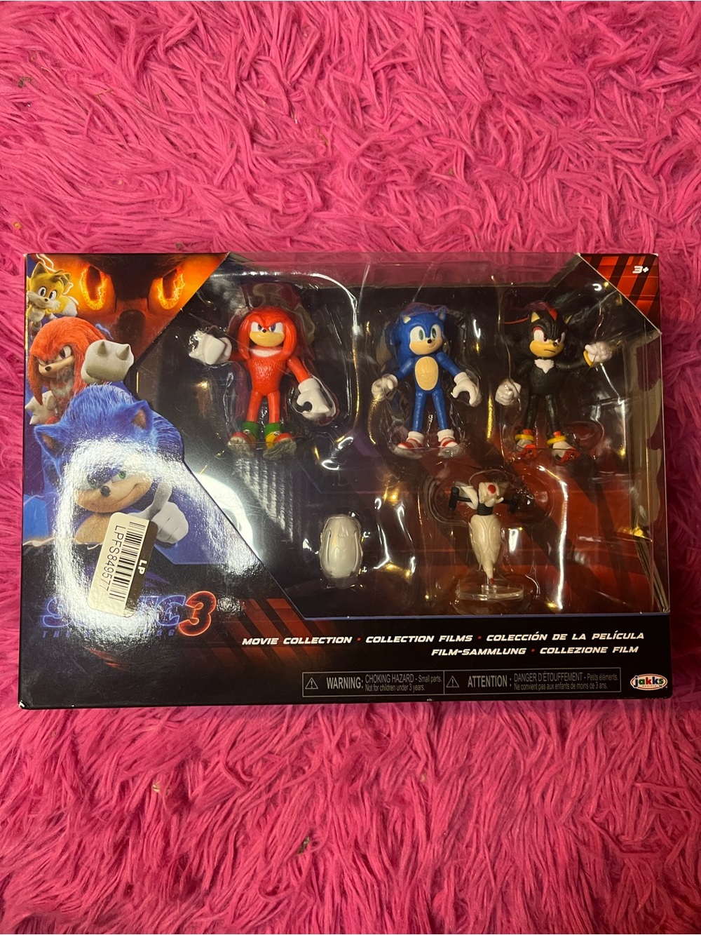Sonic Movie 3 Collectible 4-Figure Set - Blue, Red, Black